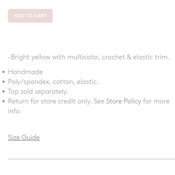 Kiini Crochet Neoprene RO Bikini Bottoms Only Yellow Multi Color Small - Picture 9 of 10